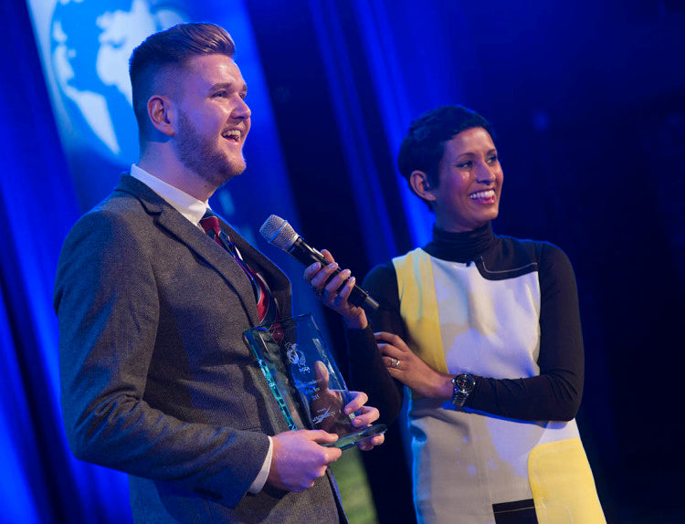 2016 winner Jack Groves with Naga Munchetty