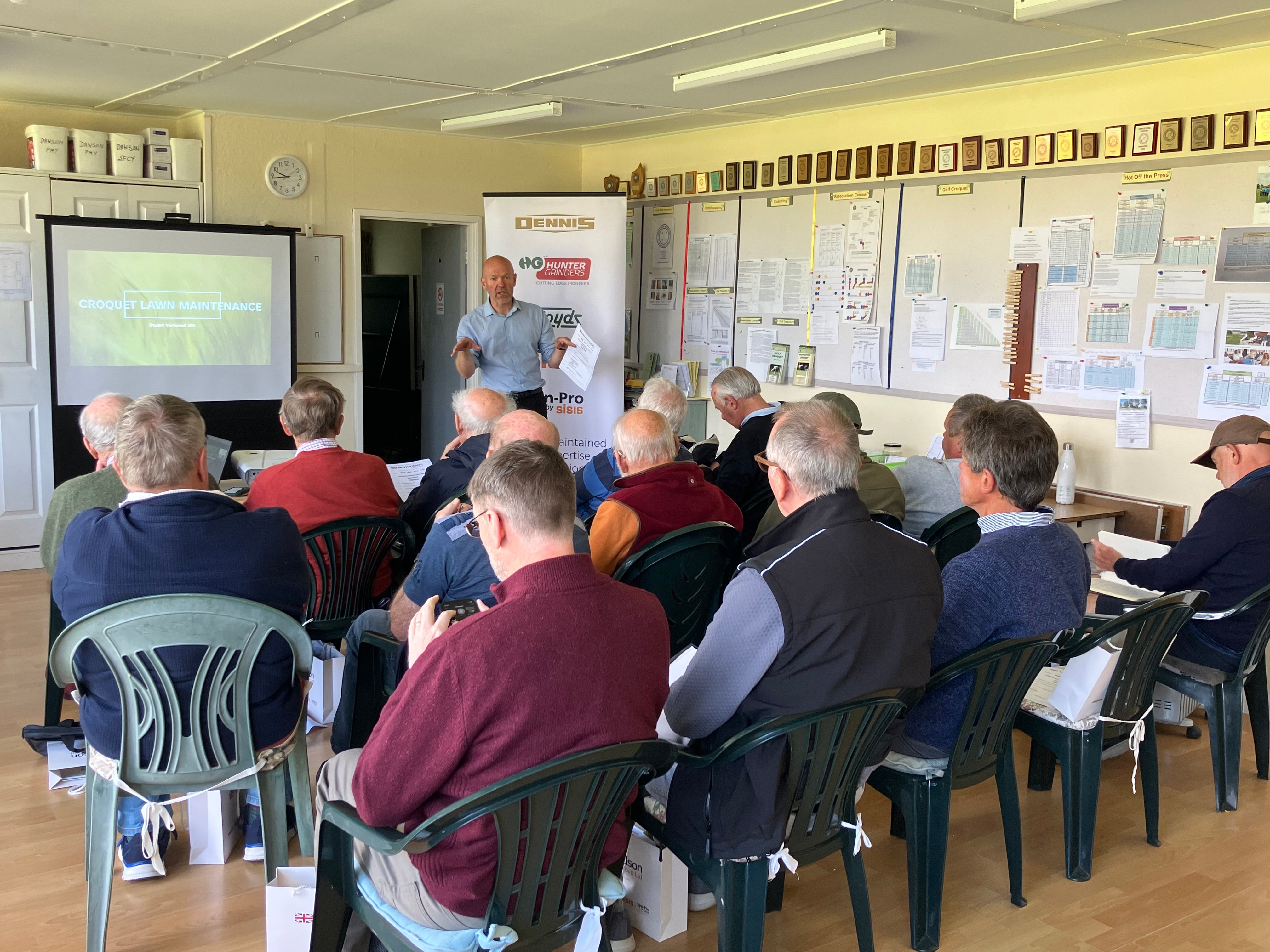 Dennis & SISIS Partner with Croquet England for Lawn Maintenance Seminar