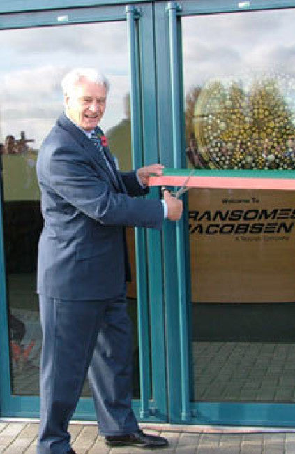 Sir Bobby Robson opens new Ransomes Jacobsen premises