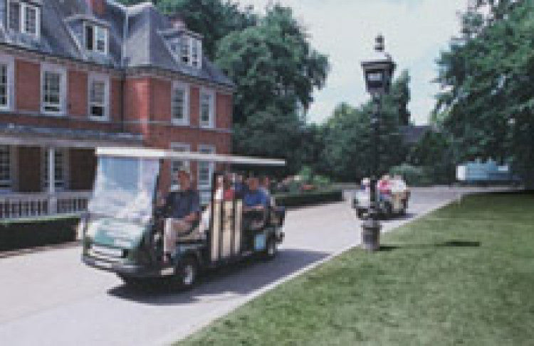 Cushman shuttle service around Royal Parks