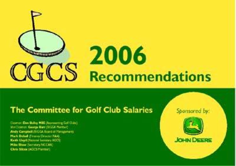 Greenkeeper Salary scales 2006