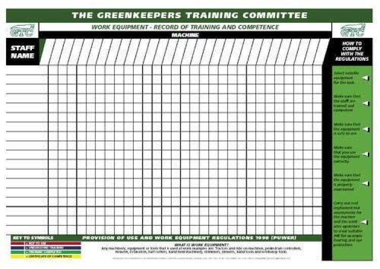 Free health and safety wallchart for members