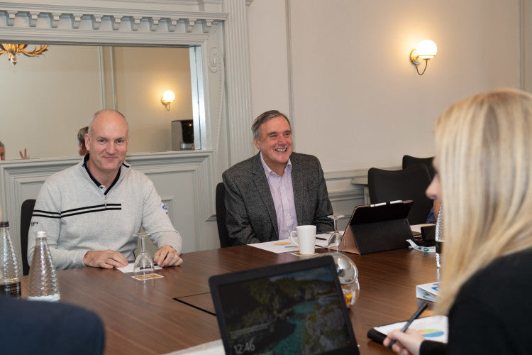 Members of the GTC board, pictured in 2019, regularly meet to discuss ways to improve greenkeeper education.jpg