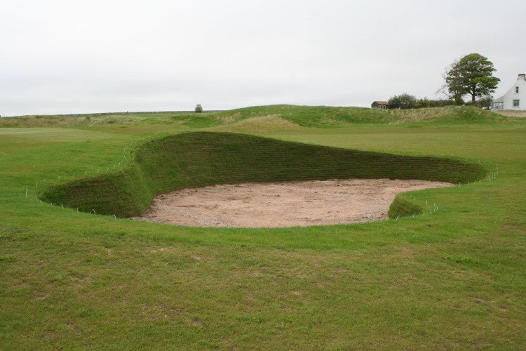 Revetted bunker at Fairmont St Andrews June 08 - Copyright MJ Abbott Ltd.JPG