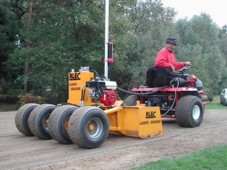 The BLEC Laser Grader in action