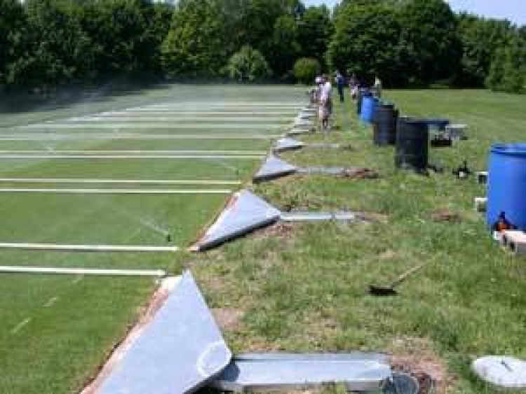 Pesticide runoff trials USGA