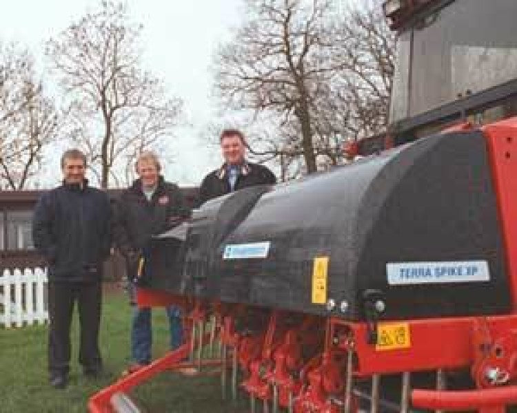 Unique application of deep aerator at Woolmers Park Polo Club