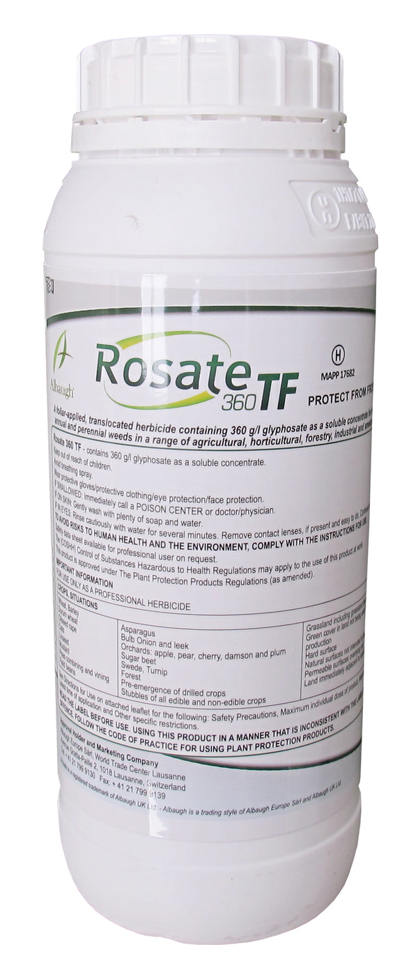 Rosate 360 TF Glyphosate 1L, 20L